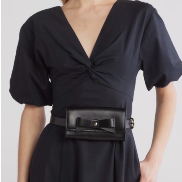 Kate Spade bubblegum pink bow leather adjustable belt bag NWB - Picture 4 of 8